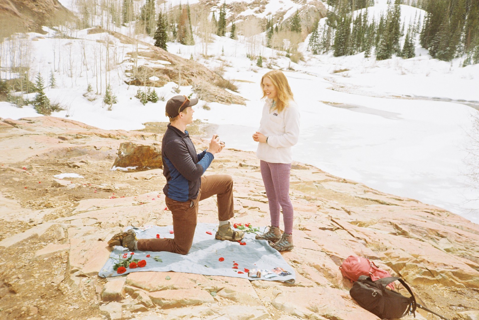 The proposal at Lake Blanche